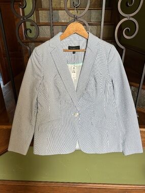 Talbot's seersucker blazer